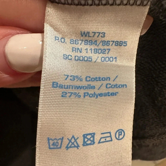 Boden Heathered Charcoal Grey Terry Pullover Sweatshirt Women’s Size 10 Medium - Picture 6 of 8